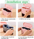 Mini Trash Can with Lid, Removable Small Garbage Can, Tiny Plastic Trash Bin for Bathroom, Office, Kitchen, and Desk