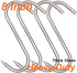 Meat Hook, 8 Inch Heavy Duty S-Hooks, Stainless Steel Butcher Hooks for Meat Processing