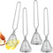 4 Pieces Stainless Steel Spring Whisk, 8.46 Inches Egg Whisk for Blending, Whisking, Beating, Stirring Kitchen Utensil