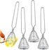 4 Pieces Stainless Steel Spring Whisk, 8.46 Inches Egg Whisk for Blending, Whisking, Beating, Stirring Kitchen Utensil