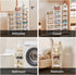 7 Closet, Small Shoe Rack, Tier Plastic Vertical Shoe Rack for Small and Narrow Spaces, Free Standing Shoe Organizer