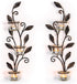 Sziqiqi Wall Sconces Candle Holder - Wall Candle Holder Black Tea Light