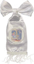 Lito First Communion Candle Set for Boys - White Silver Cross Candle Kit for Holy 1st Communion