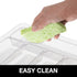 Oggi 5-Compartment Silverware Organizer, Clear Cutlery Storage for Kitchen Drawers
