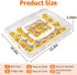 2 Pack 48 MesRosa Deviled Egg Containers with Lid and Handle, Durable Clear Plastic Deviled Egg Carrier Storage Eggs
