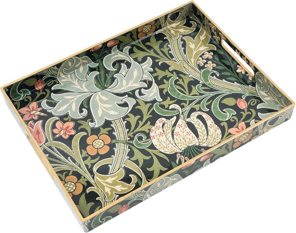 AGIOTA Coffee Table Trays, Serving Tray with Handles, Large Tray for Ottoman