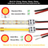 25 Pack Solderless LED Tape Light Connector, 2 Pin Terminal Block for 5V 12V 24V Single Color LED Strip Lights