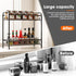 Countertop, 2-Tier Spice Rack for Standing Sturdy Metal Seasoning Organizer Holder, Space Saving Spice Shlef