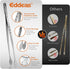 Kitchen Tweezers Tongs, Cooking Tweezers Stainless Steel - 3 Sizes for Meat, Pasta, and Plating