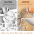 Newness Glass Measuring Cup with Handle - 500 ML (0.5 Liter, 2 Cup) with Three Scales and V-Shaped Spout