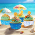 Whaline 600Pcs Ocean Themed Cupcake Liners, Summer Baking Cups for Bridal Baby Shower Wedding Birthday Party