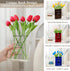 Puransen Clear Book Flower Vase - Floral Bookshelf Decor, Acrylic Flower Holder & Space-Saving Organizer, Modern Home