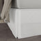 TodaysHome Microfiber Classic Tailored Bed Skirt Dust Ruffle, Queen, White - TOH25014WHIT03