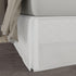TodaysHome Microfiber Classic Tailored Bed Skirt Dust Ruffle, Queen, White - TOH25014WHIT03