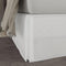 TODAY'S HOME Classic Tailored Microfiber Bed Skirt Dust Ruffle, King, 14" Drop Length, White TOH25014WHIT04