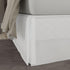 TODAY'S HOME Classic Tailored Microfiber Bed Skirt Dust Ruffle, King, 14" Drop Length, White TOH25014WHIT04