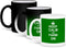 3dRose Keep Calm and Farm On Mug, 11 oz, Black/White