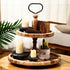 3 5/4/3 Inch Amyhill Pcs Wooden Risers for Display Wood Pedestal Stand Mini Tray Stand Round Wooden Pedestal Holder