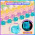 SYWHXY 152PCS (7 Luminous Mini Resin Pigs Miniature Pigs Animals Figurines Glow in The Dark Cute Tiny Pig to Hide