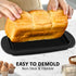Silicone Bread Loaf Pan with Metal Reinforced Frame, Non-Stick Baking Pans for Homemade Bread, Black