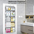 2 Pack 5-Tier 10 80 lbs Over The Door Organizer with Side Mesh Pockets & Clear Windows, Weight Capacity Hanging Storage