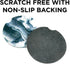 Black Marble Car Coasters for Drinks Set of 2 with Absorbent Coasters, Measures 2.56 inches