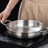 Korea Noodle Pot, Fast Heating Stainless Steel Ramen Cooking Stockpot, Binaural Pasta Pots for Soup and Porridge
