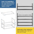 2 Closet, 10 Sundaze Shoe Rack - Tier Shoe Rack for Front Door Entrance, Sturdy Long Shoe Organizer for Bedroom