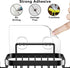 ODesign Soap Dish Holder with 6 Hooks for Loofah Bath Sponge Towel Razor, Adhesive Wall Mounted No Drilling - Black - 1