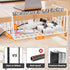 SUFAUY Under Shelf Basket Organizer, Slides Under Cabinet Shelf Storage Bin Holds up to 22lbs, 6 PCS (White)