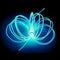 MaxLax EL Wire Ice Blue, 16.4ft/5m Portable Battery Pack Neon Light Strip 360
