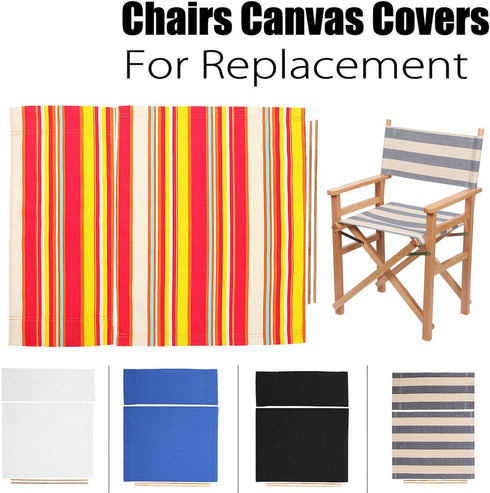 2 Set Stick,21.2" 16.1" W/21.2X 7.8 Director Chair Canvas Replacement with Wood L x Portable Replacement Cover Canvas