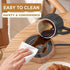 Coffee Mug Warmer for Desk - Wooden Auto Shut Off Drink Warmer for Milk Tea Water Cocoa - Smart Beverage Heating Candle