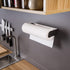 ZUNTO Paper Towel Holder Under Cabinet Self Adhesive Paper Towel Rack (No Drilling), Stainless Steel Wall Mount Paper