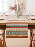 BOXAN Antique Southwestern Native Design Table Runner Cloth, Boho Cotton Geometric Striped Pattern for Home Decor (12 X