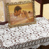 Damanni Cotton Handmade Crochet Lace Table Runner Doilies, 19 Inch by 35 Inch, White Dresser Scarves