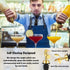 2 WAFJAMF Pcs Weighted Stainless Steel Bottle Pourers, Self Closing Olive Oil Dispenser Spout, Auto Flip Feature Liquor