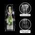 3 Pack Portable Ice Wine Bag, Collapsible Clear PVC Pouch Wine Cooler Bag, Wine Cold Bag with Handle