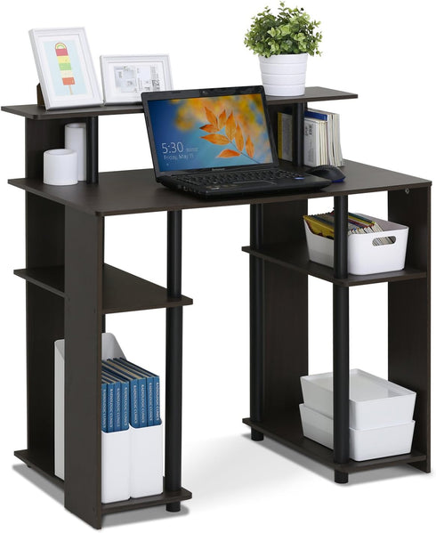 Furinno JAYA Simple Design Computer Writing Desk in Walnut