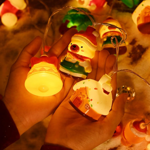 9.8FT 20 8 2025 LOLStar Christmas String Lights Decorations, LED Christmas Fairy Lights, Battery Operated (Not