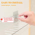 4 Pack LAZYROSY Floating Shelves Clear Acrylic/PET Wall-Mounted No Drill Storage with Adhesive, Invisible Bathroom