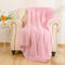 BENRON Baby Pink Throw Blankets, Soft Shaggy Plush Sherpa Blankets, Cozy Lightweight