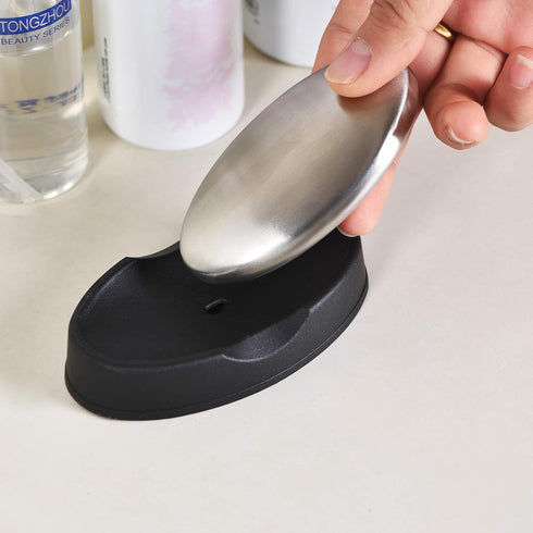 TDOCK 2 Pack Stainless Steel Soap Bar, Magic Hand Odor Absorber Remover