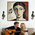 Set 2 (2, Candle Sconces of Wall Musical Note Sconces Decor Wall Mounted Metal Candle Holders with Foldable Tray