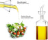 HAIZEEN 8 Ounce Olive Oil & Vinegar Dispenser Glass Cruet, No Funnel Needed Kitchen Decanter