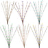 60 Pcs Easter Garland Parts Artificial Floral Picks Berry Stems Spring Pip Berry Sprays Pastel Picks Stems for Easter