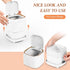 Mini Countertop Trash Can with Press Type Lid, 12 Rolls of Trash Bags, Tiny Desktop Trash Can for Bathroom, Home Office