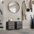 Set 2 2 2 P2 CAPHAUS of Drawer Storage Tower w/ Fabric Bins, Nightstand w/ Drawers, Sorting Unit, Chest of Drawers