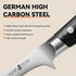 TUO Boning Knife, 7 inch Fillet Knife, German HC Steel Blade for Poultry & Fish, Full Tang Pakkawood Handle, BLACK HAWK