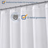 N&Y HOME Hotel Fabric Shower Curtain, Cloth Textured White Shower Curtain with Bottom Magnets, 72 x 72 inches